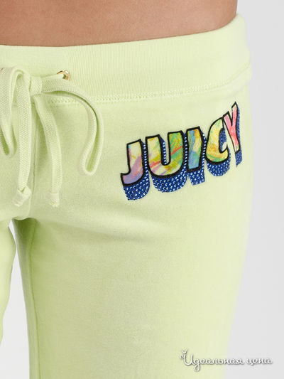 Брюки Juicy Couture, цвет салатовый