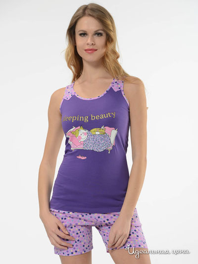Пижама HMD Underwear, цвет фиолетовый