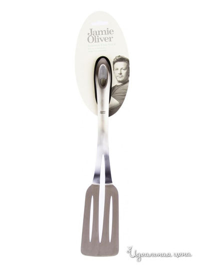 Лопатка Jamie Oliver, цвет черный-хром