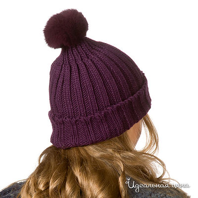 Женская шапка  фиолетовая