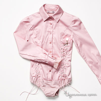 Рубашка розовая для девочки, рост 134-170 см