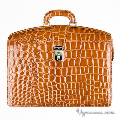 Ретро-портфель Giorgio Fedon унисекс, цвет рыже-коричневый