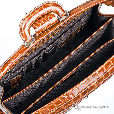 Ретро-портфель Giorgio Fedon унисекс, цвет рыже-коричневый