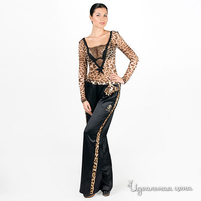 Блуза Roberto Cavalli женская, цвет леопардовый