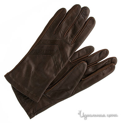 Женские перчатки, коричневые
