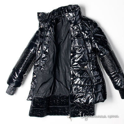 Куртка черная для девочки, рост 140-170 см