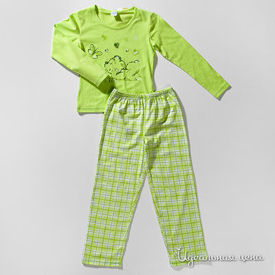 Пижама салатовая для девочки, рост 128-146 см