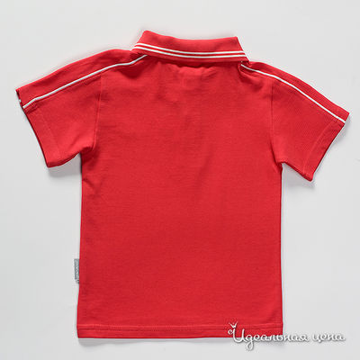 Рубашка-поло красная для мальчика, рост 104-122 см