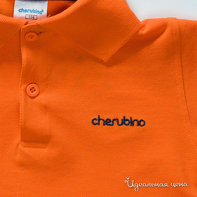 Рубашка-поло оранжевая для мальчика, рост 104-122 см