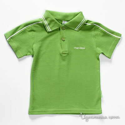 Рубашка-поло зеленая для мальчика, рост 104-122 см