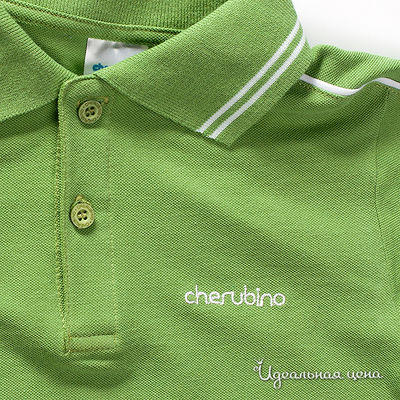 Рубашка-поло зеленая для мальчика, рост 104-122 см
