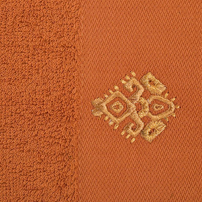 Комплект махровых полотенец Dilan, цвет терракотовый, 6 шт.