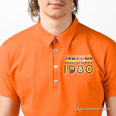 Футболка Takeshy Kurosawa мужская, цвет оранжевый