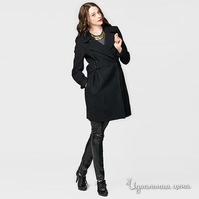 Пальто от Lux Mix женское, цвет черный