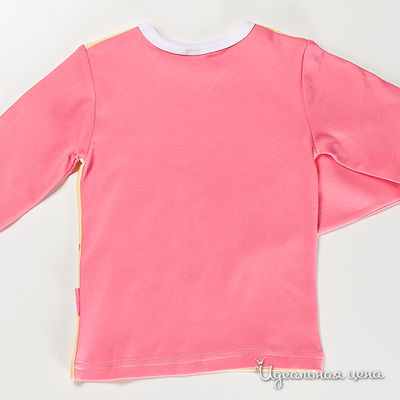 Джемпер желто-розовый для девочки, рост 104-122 см