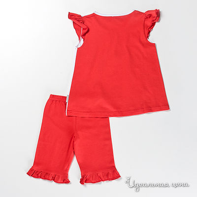 Комплект красный для девочки: рост 104-122 см