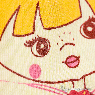 Комплект желто-розовый для девочки: рост 80-98 см