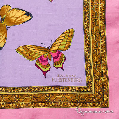 Платок Итальянские платки женский, цвет сиреневый / розовый