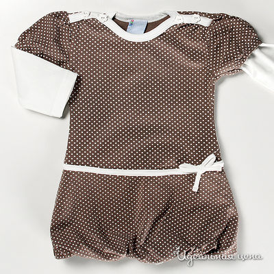 Платье Coccodrillo &quot;IT&#039;S FUN&quot; для девочки, цвет коричневый, рост 68-98 см