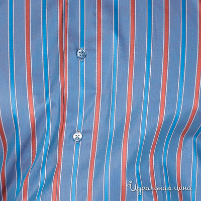 Сорочка Poggino мужская, цвет синий / оранжевый