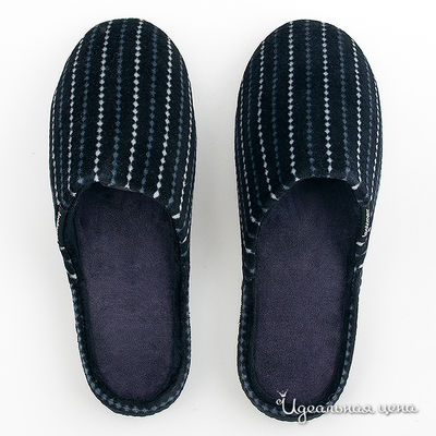 Тапочки Isotoner, цвет цвет черный / серый / синий