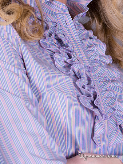 Блузка Bizzaro женская, цвет голубой / розовый