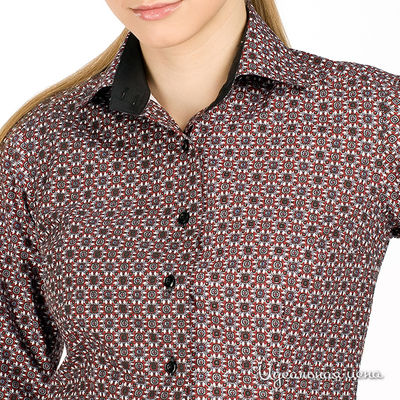 Рубашка Alonzo Corrado женская, цвет красный / серый