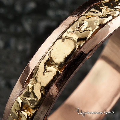 Кольцо обручальное Rare Gold ПАЛЕРМО, красное золото