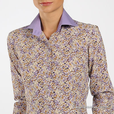 Рубашка Alonzo Corrado женская, цвет бежевый / сиреневый
