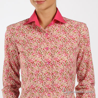 Рубашка Alonzo Corrado женская, цвет розовый / бежевый