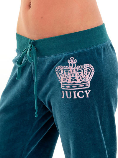 Велюровый костюм Juicy Couture, цвет бутылочный