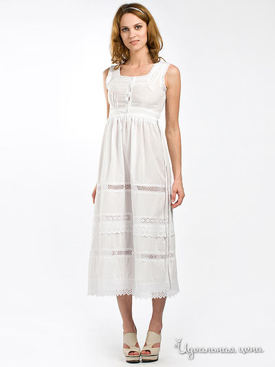 Платье Fracomina, цвет цвет белый