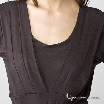 Платье MYF женское, цвет темно-коричневый