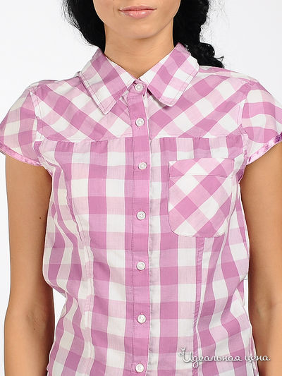 Блуза Vila clothes женская, цвет розовый / белый