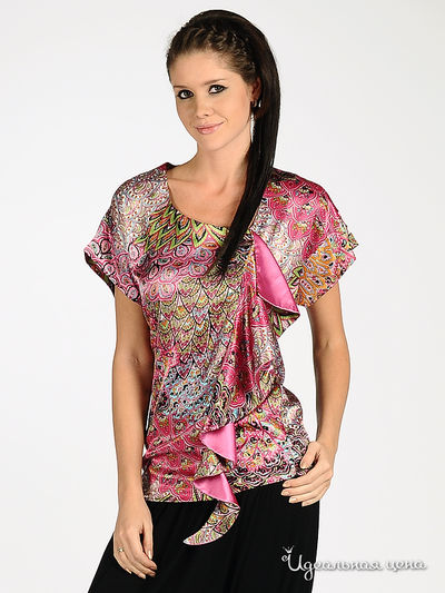 Блуза Mari-Line, цвет цвет малиновый / мультиколор