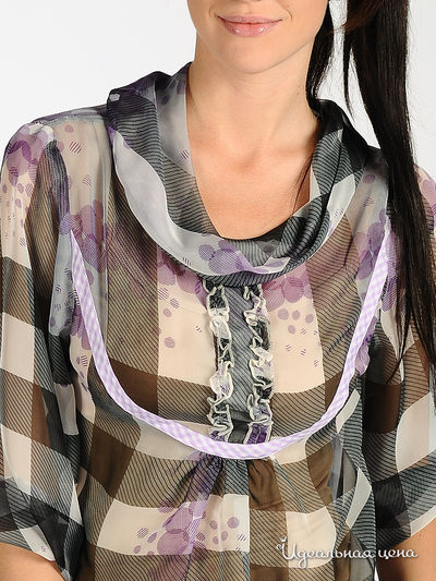 Блуза Mari-Line женская, цвет серый / сиреневый