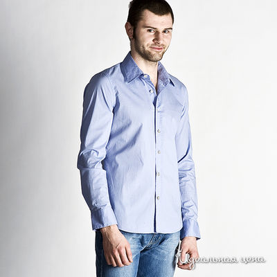 Рубашка GAS мужская, цвет голубой