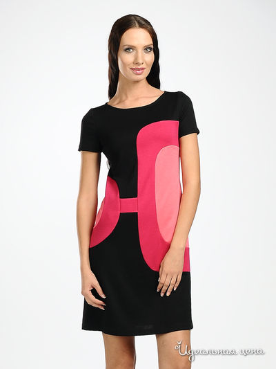 Платье Argent женское, цвет черный / красный