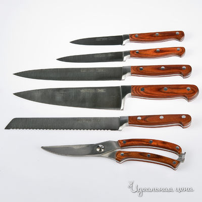 Набор ножей+ножницы Pakka Luxe