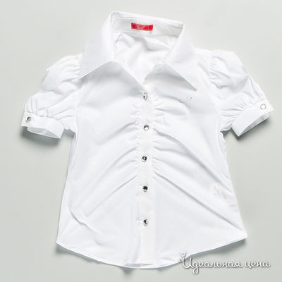 Блуза M&amp;D school story для девочки, цвет белый
