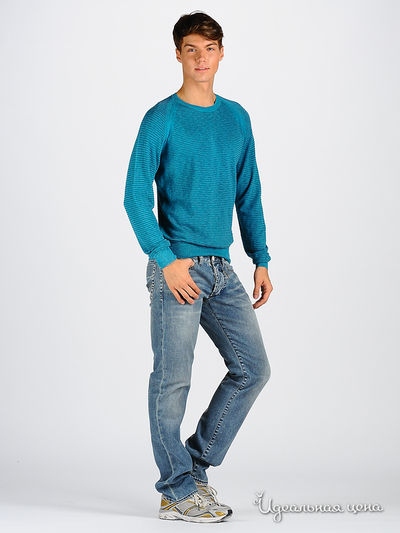 Пуловер Energie мужской, цвет бирюзовый