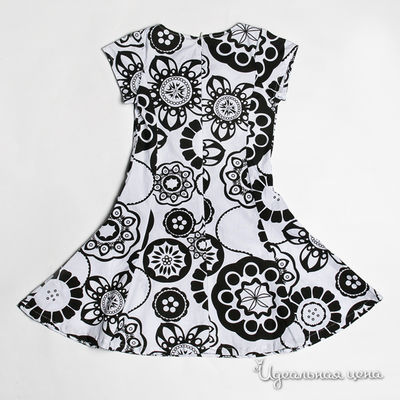 Платье De Salitto для девочки, цвет белый / черный