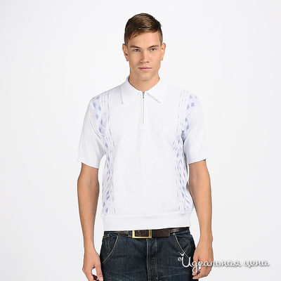 рубашка-поло Dsquared&D&G&Just Cavalli, цвет цвет белый / цвет сиреневый