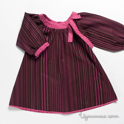 Платье Sophie Catalou для девочки, цвет коричневый