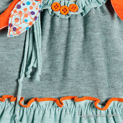 Платье Sophie Catalou для девочки, цвет серо-бирюзовый