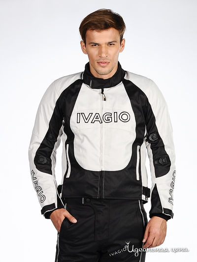 Мотокуртка Ivagio, цвет цвет черный / серый