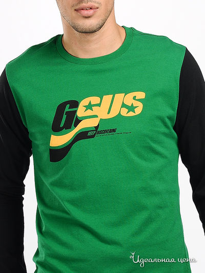 Футболка GSUS мужская, цвет зеленый