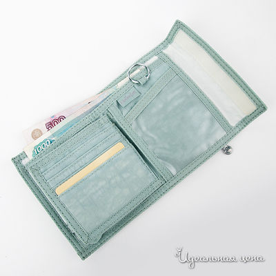 Бумажник Kipling FUTURIST, цвет бирюзовый, 13,5x10,5 см