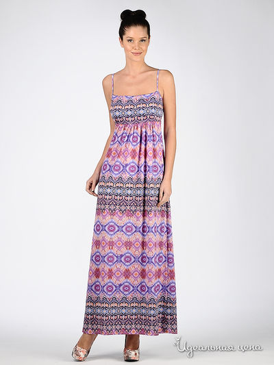 Платье Scapa женское, цвет фиолетовый / принт елочка