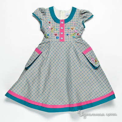 Платье VIDay Collection, цвет цвет голубой / бежевый